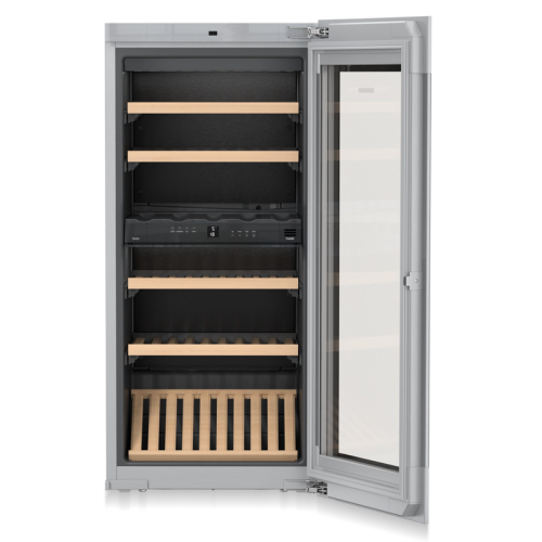 Винные шкафы LIEBHERR/ Винный шкаф LIEBHERR, ВхШхГ 1233х595х572 мм, высота ниши 122см, TipOpen, черный цвет периметра стеклопакета