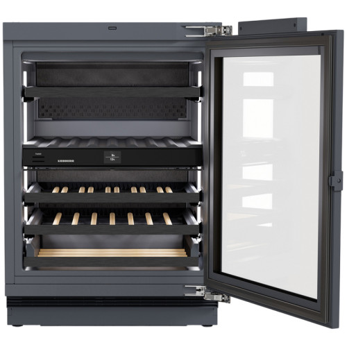 Винные шкафы Liebherr/ Vinidor Selection, высота 86-92 см, 2 темп. зоны, дверь стеклопакет, door-on-door panel ready: установка фасадной рамки, TipOpen, сенсорный дисплей Touch&Swipe. Важно: увеличенная высота встраивания: 86-92 см