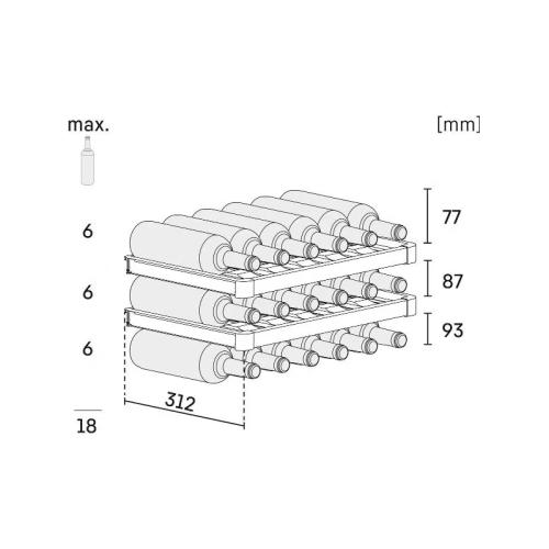 Винные шкафы Liebherr/ 45x55.7см, вместимость 18 бут