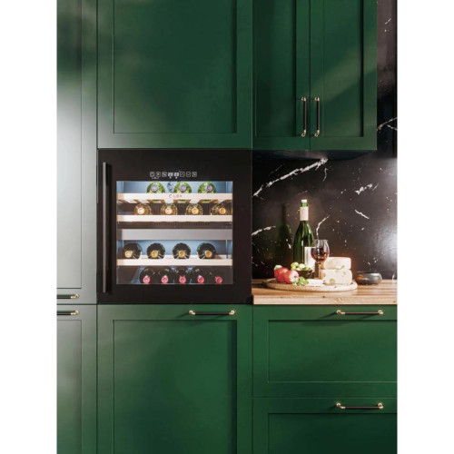 Винный шкаф/ Винный шкаф Lex LWD6036BL dual zone S 1-нокамерн. черный стекло (CHAT500009)