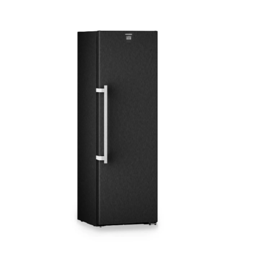 Винный шкаф LIEBHERR/ Vinidor, 2 темп. зоны, дверь глухая, доводчик SoftSystem, сенсорный дисплей Touch&Swipe, корпус BlackSteel, ВхШхГ, см: 185.4х59.7х67.5