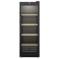 Винный шкаф LIEBHERR/  Серия GrandCru, дверь со стеклопакетом с защитой от УФ-излучения, в. 168,4 см, ш. 60 см, макс. кол-во бутылок Бордо (0,75 л): 196 бут., жесткая ручка, черный цвет