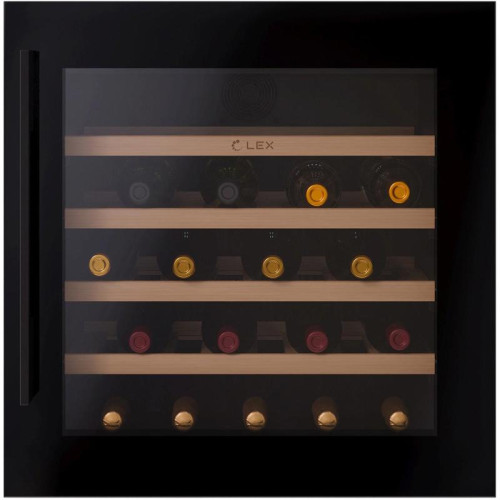 Винный шкаф/ Винный шкаф Lex LWD6036BL 1-нокамерн. черный стекло (CHAT500006)