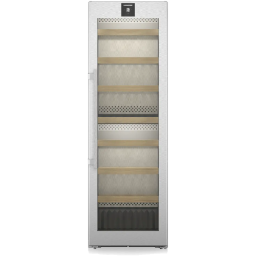 Винный шкаф LIEBHERR/ Vinidor, 2 темп. зоны, дверь стеклопакет, сенсорный дисплей Touch, дверь StainlessSteel, боковые стенки серебристые, ВхШхГ, см: 185.4х59.7х67.5