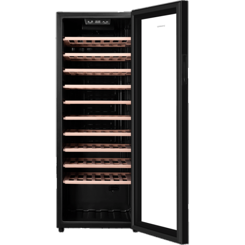 Винный шкаф/ Винный шкаф MAUNFELD MFWC-201S84, 84 бутылок, от 5 ° C до 20 ° C, отдельностоящий, полезный объем 201 л, электронный термостат, индикация температуры, диапазон влажности 50-80%, звуковой сигнал отключения питания, звуковой сигнал повышения те Винный шкаф/ Винный шкаф MAUNFELD MFWC-201S84, 84 бутылок, от 5 ° C до 20 ° C, отдельностоящий, полезный объем 201 л, электронный термостат, индикация температуры, диапазон влажности 50-80%, звуковой сигнал отключения питания, звуковой сигнал повышения те