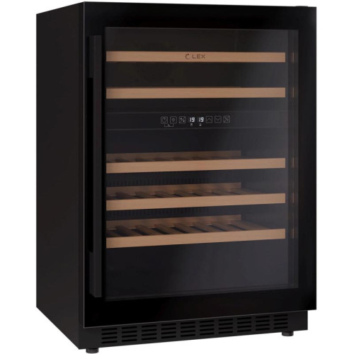 Винный шкаф Lex LWD6046BL dual zone 1-нокамерн. черный Винный шкаф Lex LWD6046BL dual zone 1-нокамерн. черный
