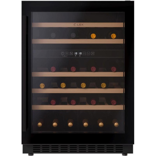 Винный шкаф Lex LWD6046BL dual zone 1-нокамерн. черный Винный шкаф Lex LWD6046BL dual zone 1-нокамерн. черный