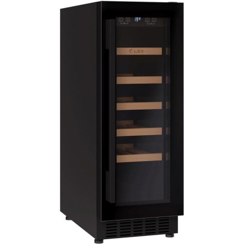 Винный шкаф Lex LWD3020BL 1-нокамерн. черный