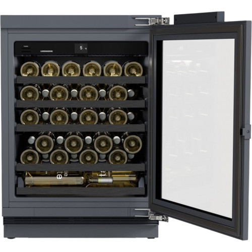 Винные шкафы Liebherr/ Vinidor Selection, высота 86-92 см, 1 темп. зона, дверь стеклопакет, door-on-door panel ready: установка фасадной рамки, сенсорный дисплей Touch&Swipe. Важно: увеличенная высота встраивания: 86-92 см