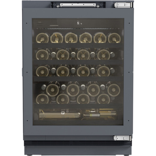 Винные шкафы Liebherr/ Vinidor Selection, высота 86-92 см, 1 темп. зона, дверь стеклопакет, door-on-door panel ready: установка фасадной рамки, сенсорный дисплей Touch&Swipe. Важно: увеличенная высота встраивания: 86-92 см