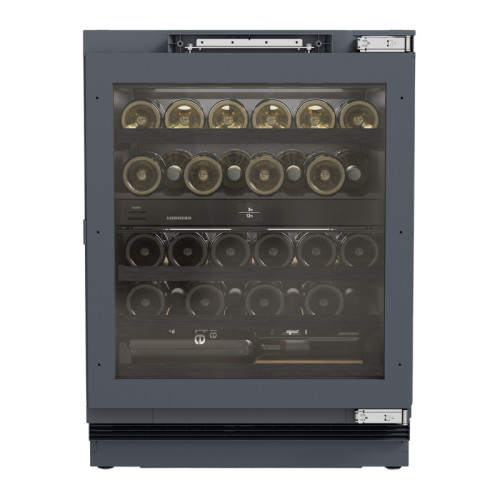 Винные шкафы Liebherr/ Vinidor Selection, высота 82-88 см, 2 темп. зоны, дверь стеклопакет, door-on-door panel ready: установка фасадной рамки, сенсорный дисплей Touch&Swipe
