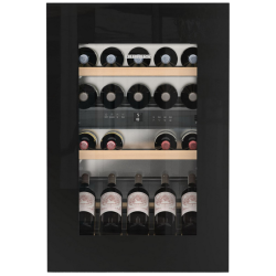 Винные шкафы LIEBHERR/ Винный шкаф LIEBHERR, высота ниши 88см, ВхШхГ 906х595х572 мм, TipOpen, черный цвет периметра стеклопакета