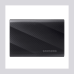 Внешние HDD и SSD/ Samsung External SSD T9, 1000GB, Type-C, USB 3.2 Gen2, R/W 2000/1950MB/s, 88x60x14mm, Black (12 мес.)