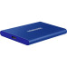 Внешние HDD и SSD/ Samsung External SSD T7, 2000GB, Type-C, USB 3.2 Gen2, R/W 1050/1000MB/s, 85x57x8mm, Indigo Blue (12 мес.)