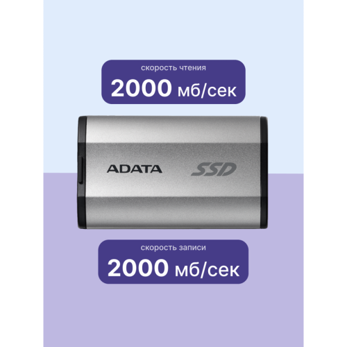 Накопитель SSD A-Data USB-C 2TB SD810-2000G-CSG SD810 1.8