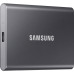 Внешние HDD и SSD/ Samsung External SSD T7, 500GB, Type-C, USB 3.2 Gen2, R/W 1050/1000MB/s, 85x57x8mm, Titan Gray (12 мес.)