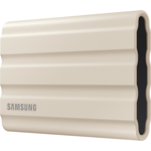 Внешние HDD и SSD/ Samsung External SSD T7 Shield, 1TB, Type C-to-C/A, USB 3.2 Gen2, R/W 1050/1000MB/s, IP65, 88x59x13mm, 98g, Beige (12 мес.)