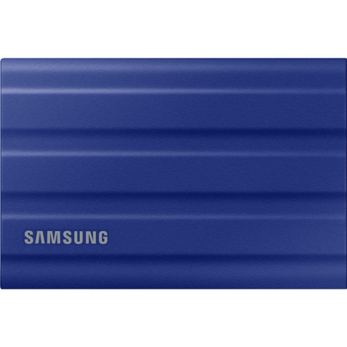 Внешние HDD и SSD/ Samsung External SSD T7 Shield, 2TB, Type C-to-C/A, USB 3.2 Gen2, R/W 1050/1000MB/s, IP65, 88x59x13mm, 98g, Blue (12 мес.)