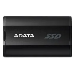 Твердотельный накопитель/ ADATA External SSD SD810, 1000GB, Type-C, USB 3.2 Gen2х2, up to R/W 2000/2000 MB/s, 72.7x44x12.2mm, Black (5 лет)