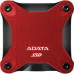 Твердотельный накопитель/ ADATA External SSD SD620, 2000GB, Type-C, USB 3.2 Gen2, R/W 520/460 MB/s, 80x80x15mm, Red (5 лет) Твердотельный накопитель/ ADATA External SSD SD620, 2000GB, Type-C, USB 3.2 Gen2, R/W 520/460 MB/s, 80x80x15mm, Red (5 лет)