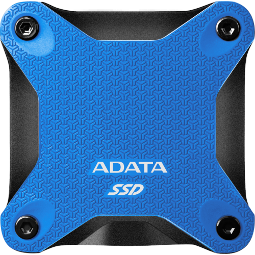 Твердотельный накопитель/ ADATA External SSD SD620, 1000GB, Type-C, USB 3.2 Gen2, R/W 520/460 MB/s, 80x80x15mm, Blue (5 лет)