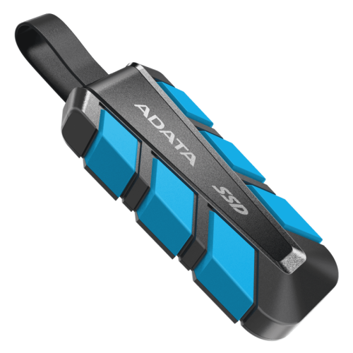 Твердотельный накопитель ADATA External SSD SC740, 1000GB, Type-C, USB 3.2 Gen2, R/W 1050/1000 MB/s, 121.8x40.5x22.3mm, Blue (5 лет)