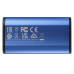 Твердотельный накопитель/ ADATA External SSD SE880, 500GB, USB 3.2 Gen2 Type-C, up to R/W 2000/2000 MB/s, 64.8x35x12.5mm, Blue (5 лет)