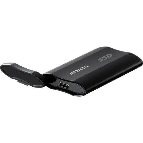 Твердотельный накопитель/ ADATA External SSD SD810, 500GB, Type-C, USB 3.2 Gen2х2, up to R/W 2000/2000 MB/s, 72.7x44x12.2mm, Black (5 лет)