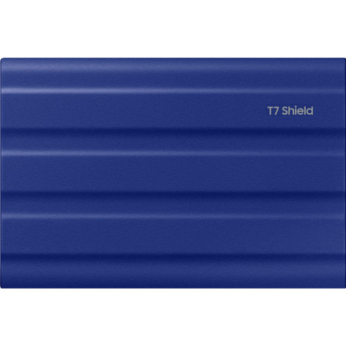 Внешние HDD и SSD/ Samsung External SSD T7 Shield, 2TB, Type C-to-C/A, USB 3.2 Gen2, R/W 1050/1000MB/s, IP65, 88x59x13mm, 98g, Blue (12 мес.)