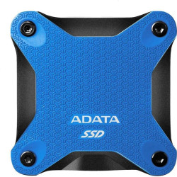Твердотельный накопитель/ ADATA External SSD SD620, 1000GB, Type-C, USB 3.2 Gen2, R/W 520/460 MB/s, 80x80x15mm, Blue (5 лет)