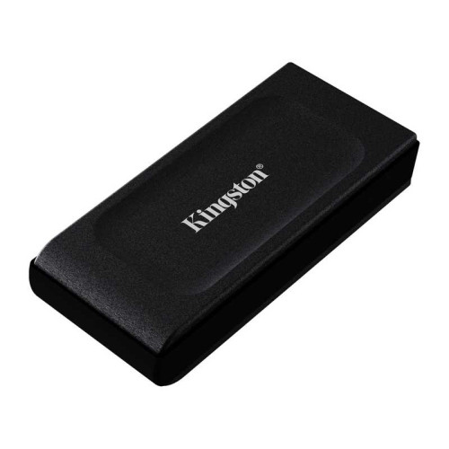 Твердотельный накопитель/ Kingston External SSD XS1000, 1000GB, Type-C/A, USB 3.2 Gen 2, R/W 1050/1000MB/s, 70x33x14mm, 29g., Black (5 лет)