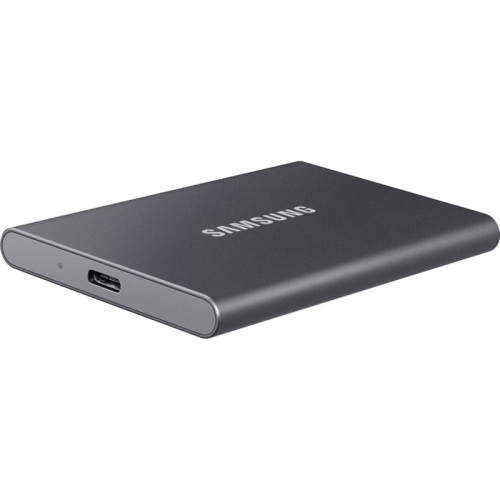 Внешние HDD и SSD/ Samsung External SSD T7, 4000GB, Type-C, USB 3.2 Gen2, R/W 1050/1000MB/s, 85x57x8mm, Titan Grey (12 мес.) Внешние HDD и SSD/ Samsung External SSD T7, 4000GB, Type-C, USB 3.2 Gen2, R/W 1050/1000MB/s, 85x57x8mm, Titan Grey (12 мес.)