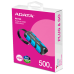 Твердотельный накопитель ADATA External SSD SC740, 500GB, Type-C, USB 3.2 Gen2, R/W 1050/1000 MB/s, 121.8x40.5x22.3mm, Blue (5 лет)