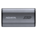 Твердотельный накопитель/ ADATA External SSD SE880, 4000GB, USB 3.2 Gen2 Type-C, up to R/W 2000/2000 MB/s, 64.8x35x12.5mm, Titanium Grey (5 лет)