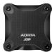 Твердотельный накопитель/ ADATA External SSD SD620, 512GB, Type-C, USB 3.2 Gen2, R/W 550/500 MB/s, 80x80x15mm, Black (5 лет)