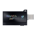 Твердотельный накопитель/ ADATA External SSD SC730, 1000GB, Type-C, Type-A, USB 3.2 Gen2, R/W 600/600 MB/s, 36.8x23.8x9.7mm, Black (5 лет)