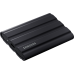 Внешние HDD и SSD Samsung External SSD T7 Shield, 4TB, Type C-to-C/A, USB 3.2 Gen2, R/W 1050/1000MB/s, IP65, 88x59x13mm, 98g, Black (12 мес.)