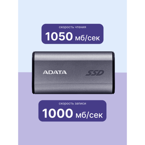 Накопитель SSD A-Data USB3.2 Gen2 500GB SC750-500G-CCBK SC750 серый Накопитель SSD A-Data USB3.2 Gen2 500GB SC750-500G-CCBK SC750 серый