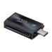Твердотельный накопитель/ ADATA External SSD SC730, 512GB, Type-C, Type-A, USB 3.2 Gen2, R/W 600/600 MB/s, 36.8x23.8x9.7mm, Black (5 лет)