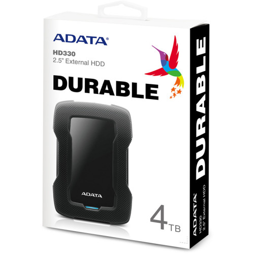 Жесткий диск A-Data USB 3.0 4Tb AHD330-4TU31-CBK HD330 DashDrive Durable 2.5