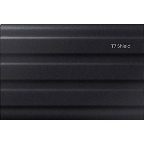 Внешние HDD и SSD/ Samsung External SSD T7 Shield, 1TB, Type C-to-C/A, USB 3.2 Gen2, R/W 1050/1000MB/s, IP65, 88x59x13mm, 98g, Black (12 мес.)