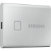 Внешние HDD и SSD/ Samsung External SSD T7 Touch, 500GB, Touch ID, Type-C, USB 3.2 Gen2, R/W 1050/1000MB/s, 85x57x8mm, Silver (12 мес.)