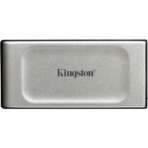 Твердотельный накопитель/ Kingston External SSD XS2000, 1000GB, Type-C, USB 3.2 Gen 2x2, R/W 2000/2000MB/s, IP55, 70x33x14mm, Silver (5 лет)