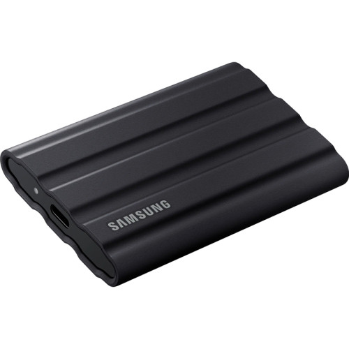 Внешние HDD и SSD/ Samsung External SSD T7 Shield, 1TB, Type C-to-C/A, USB 3.2 Gen2, R/W 1050/1000MB/s, IP65, 88x59x13mm, 98g, Black (12 мес.)