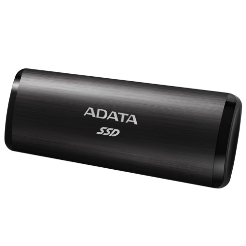 Твердотельный накопитель/ ADATA External SSD SE760, 512GB, Type-C, USB 3.2 Gen2, R/W 1000/800 MB/s, 122x44x14mm, Black (3 года)