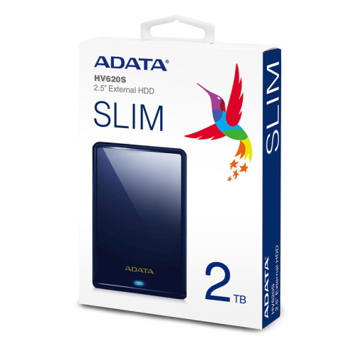 Жесткий диск A-Data USB 3.1 2Tb AHV620S-2TU31-CBL HV620S 2.5
