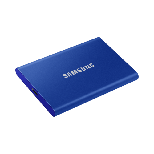 Твердотельный накопитель Samsung External SSD T7, 2000GB, USB Type-C, R/W 1000/1050MB/s, Blue