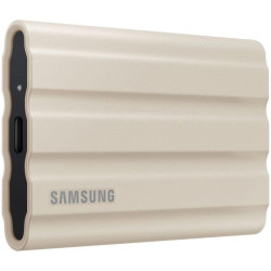 Внешние HDD и SSD/ Samsung External SSD T7 Shield, 1TB, Type C-to-C/A, USB 3.2 Gen2, R/W 1050/1000MB/s, IP65, 88x59x13mm, 98g, Beige (12 мес.)