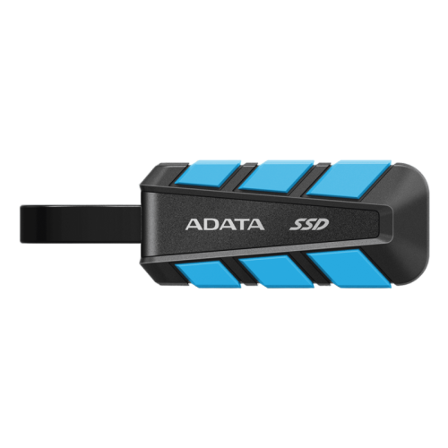 Твердотельный накопитель/ ADATA External SSD SC740, 2000GB, Type-C, USB 3.2 Gen2, R/W 1050/1000 MB/s, 121.8x40.5x22.3mm, Blue (5 лет)