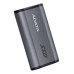 Твердотельный накопитель/ ADATA External SSD SE880, 4000GB, USB 3.2 Gen2 Type-C, up to R/W 2000/2000 MB/s, 64.8x35x12.5mm, Titanium Grey (5 лет)